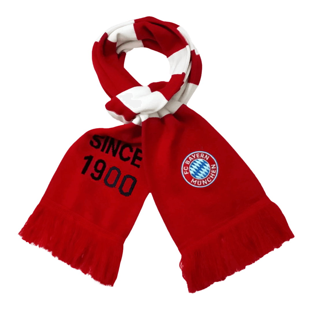 Bayern Munich Football Scarf Red and White