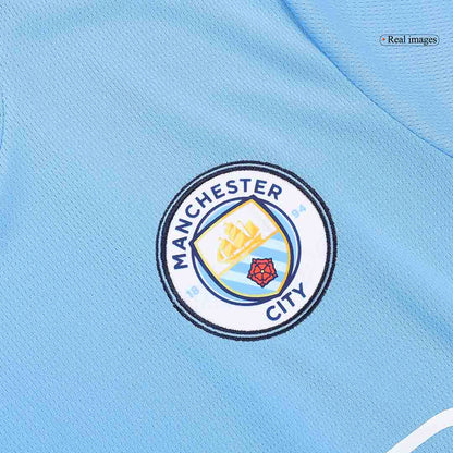 DE BRUYNE #17 Manchester City Home Football Shirt 2024/25 - UCL