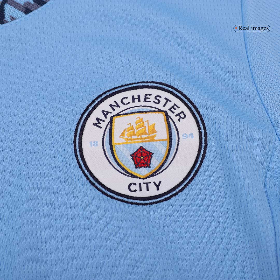 Hochwertiges Manchester City Home 2024/25 Fußballtrikot für Damen