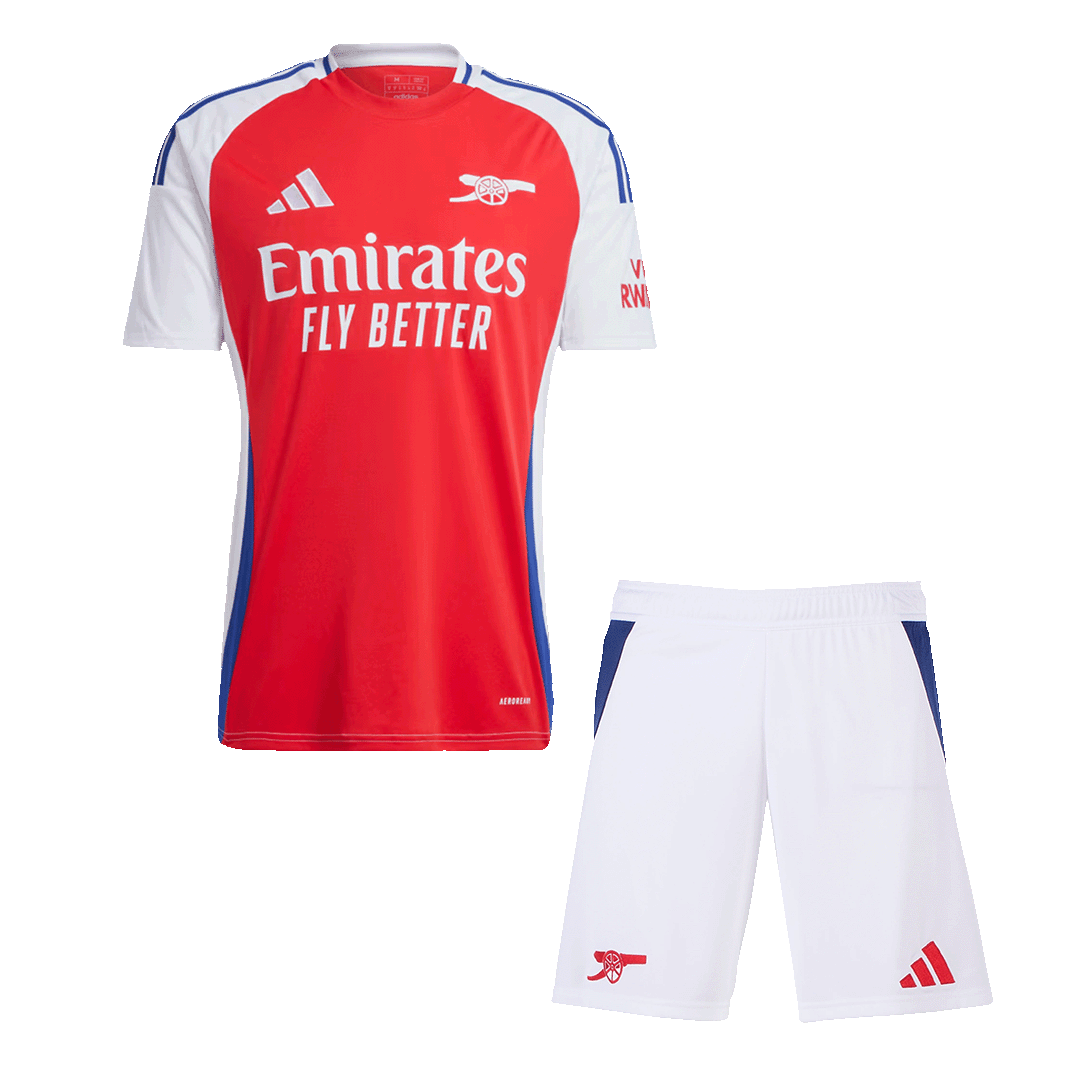 Hochwertiges Arsenal-Heimfußballset (Trikot + Shorts) für Herren 2024/25