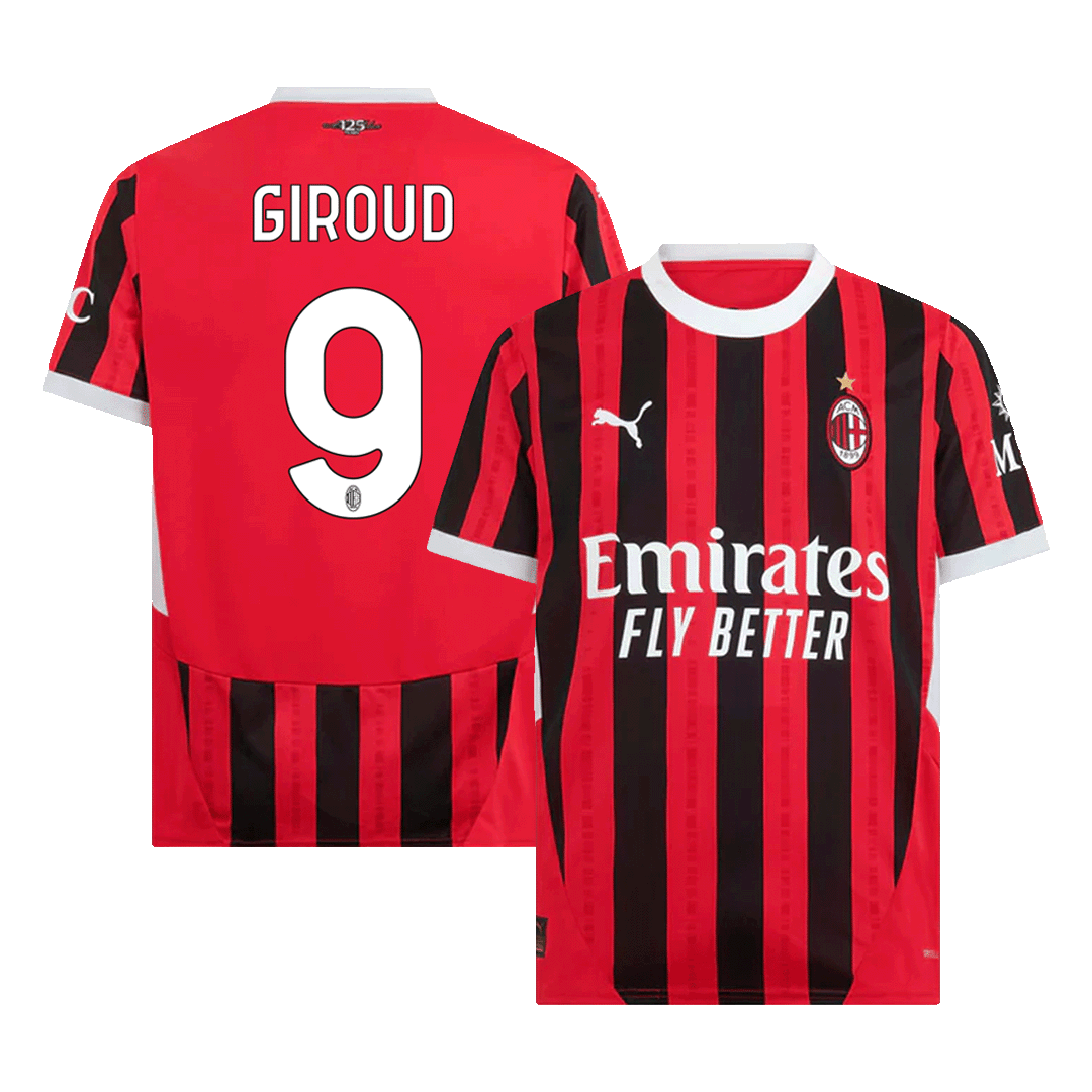 GIROUD #9 AC Milan 2024/25 Men's Home Shirt