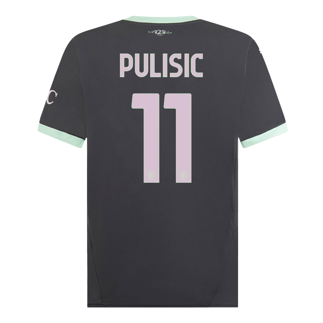 Men's PULISIC #11 AC Milan Third Away 2024/25 Away Jersey