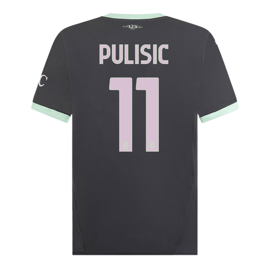 Men's PULISIC #11 AC Milan Third Away 2024/25 Away Jersey