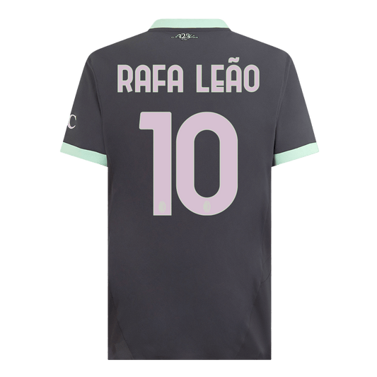 Men's version of the footballer RAFA LEÃO #10 AC Milan Third Away Football Shirt 2024/25 - Slim Fit