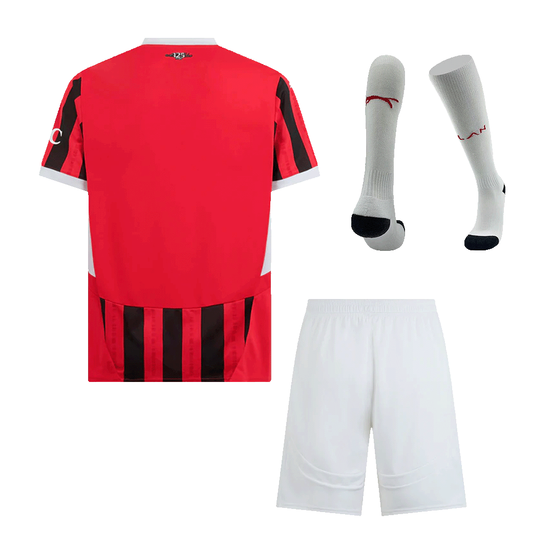 AC Mailand Herren-Fußballset (Trikot + Shorts + Socken) Home 2024/25