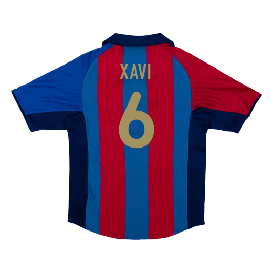 Retro XAVI #6 2001/02 Barcelona Home  Soccer Jersey Top Soccer Jerseys Store