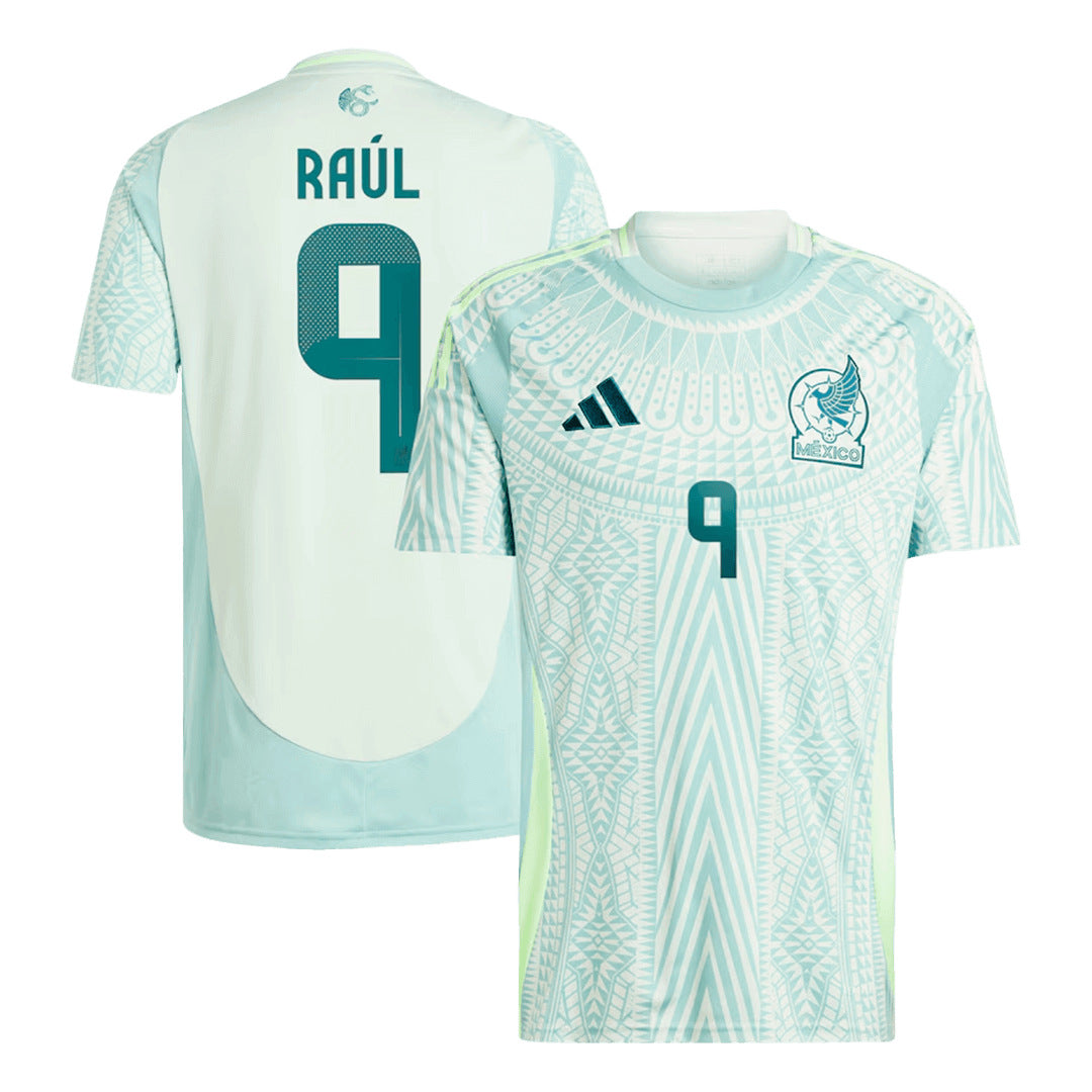 Men's Mexico RAÚL #9 Away Soccer Jersey Copa América 2024 Top Koszulki Pilka Sklep