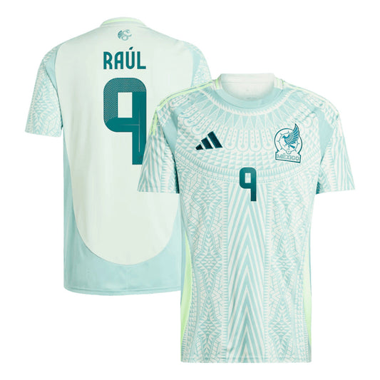 Men's Mexico RAÚL #9 Away Soccer Jersey Copa América 2024 Top Koszulki Pilka Sklep