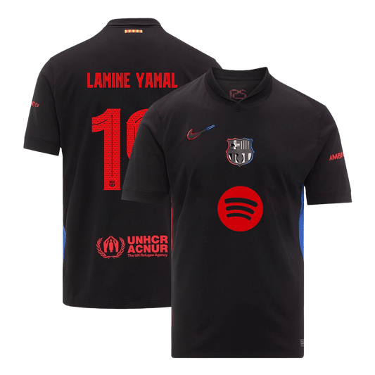 LAMINE YAMAL #19 Barcelona Away  Soccer Jersey 2024/25 - UCL (Spotify Logo Without Text) Top Soccer Jerseys Store