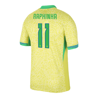 [Super Quality] Men's Brazil RAPHINHA #11 Home Soccer Jersey Copa América 2024
