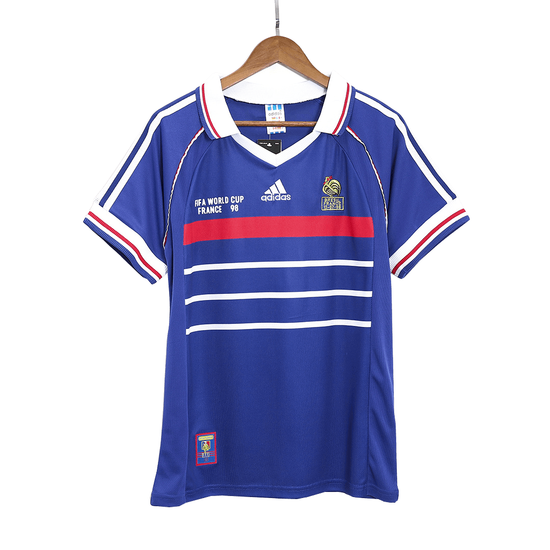 Retro France Home Jersey World Cup 1998 Top Koszulki Pilka Sklep