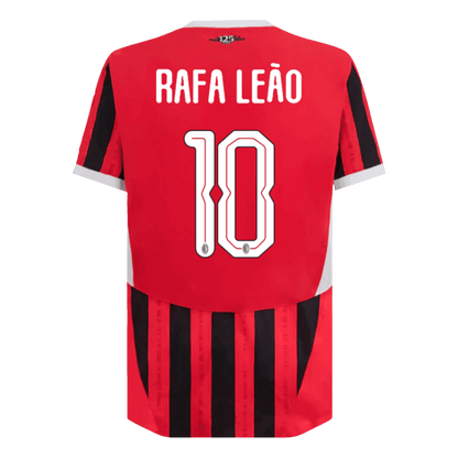 Herrenversion des Spielers RAFA LEÃO #10 AC Mailand Heim-Fußballtrikot 2024/25 – UCL – Slim Fit