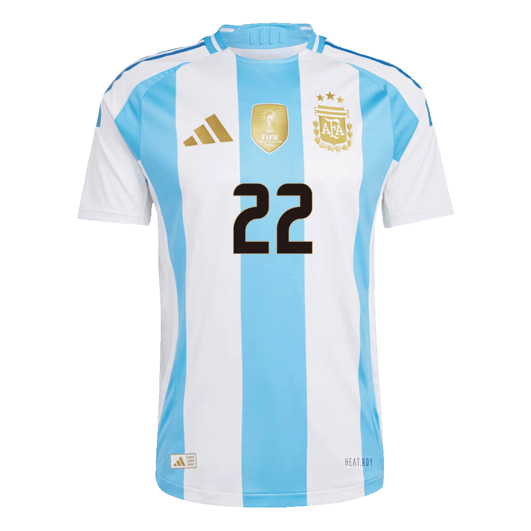 Argentina L.Martínez #22 Home Match Jersey 2024 Top Koszulki Pilka Sklep