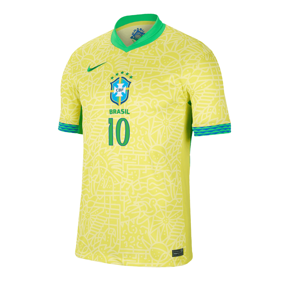 [Super Quality] Men's Brazil RODRYGO #10 Home Soccer Jersey Copa América 2024 Top Koszulki Pilka Sklep