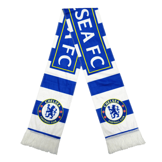 Chelsea-Schal Blau und Weiß