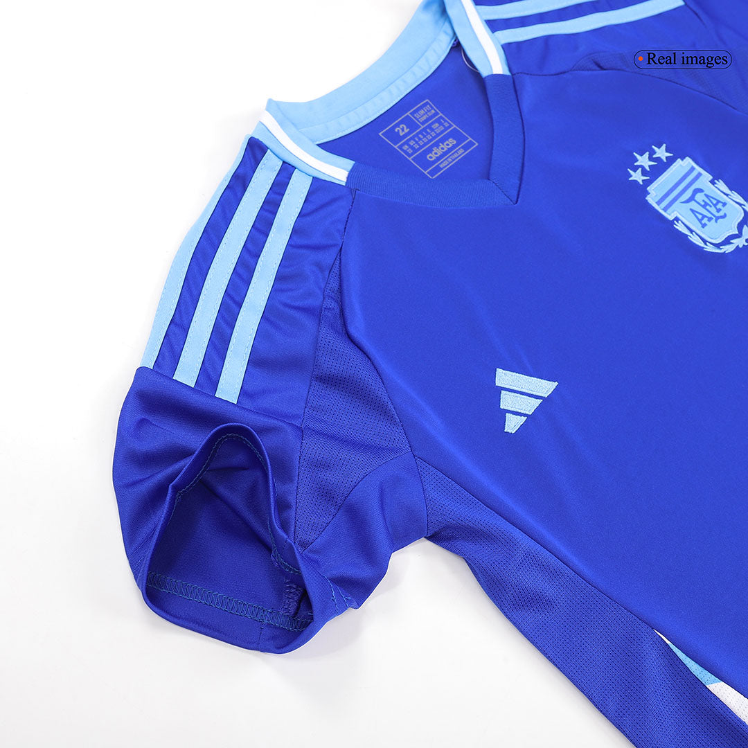 Kid's Argentina Away Jerseys Kit(Jersey+Shorts) Copa América 2024 Top Koszulki Pilka Sklep