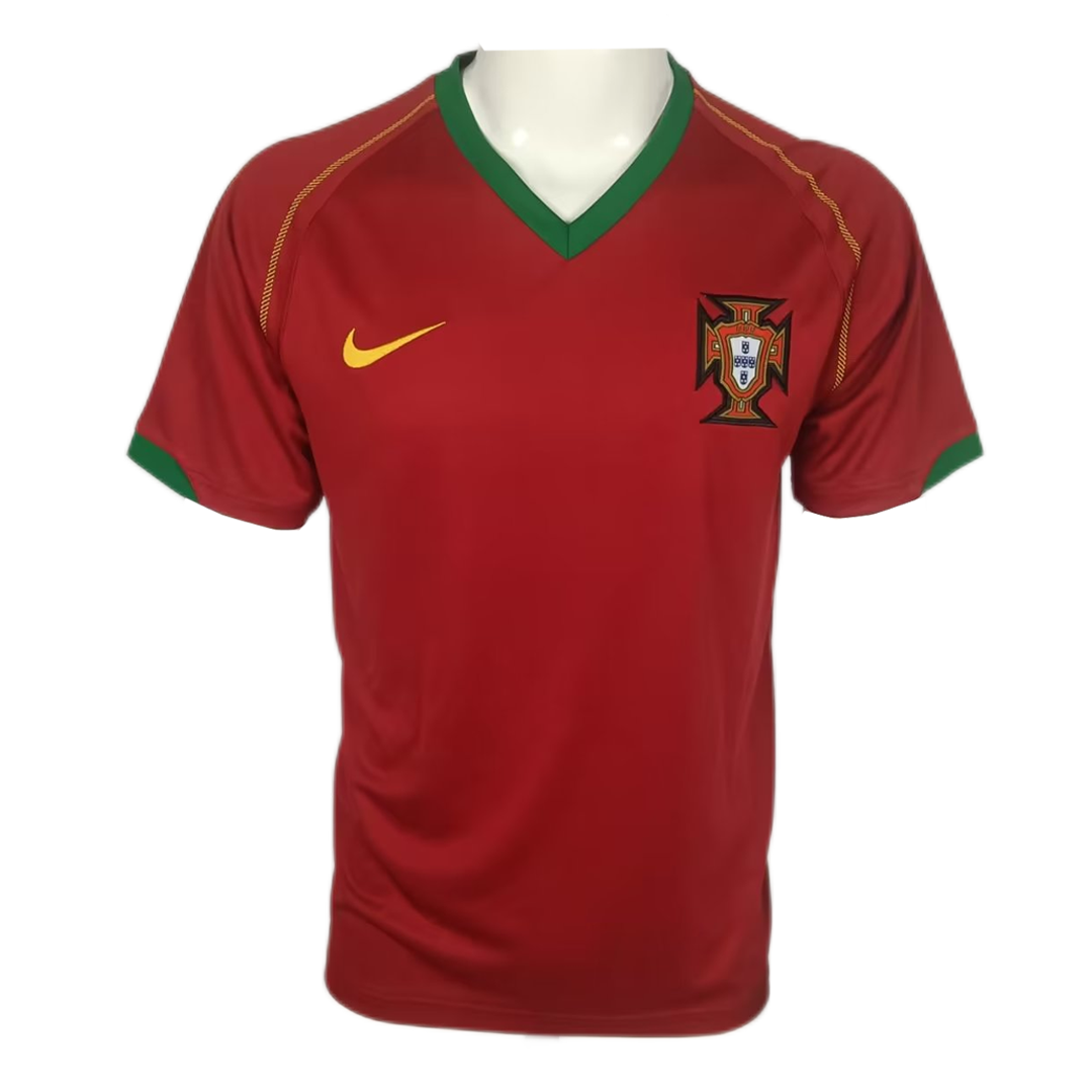 Klasyczna koszulka domowa Portugalii 2006 Top Koszulki Pilka Sklep