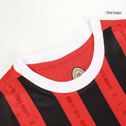 Męska wersja piłkarza RAFA LEÃO #10 AC Milan Koszulka domowa piłkarska 2024/25 - Slim Fit