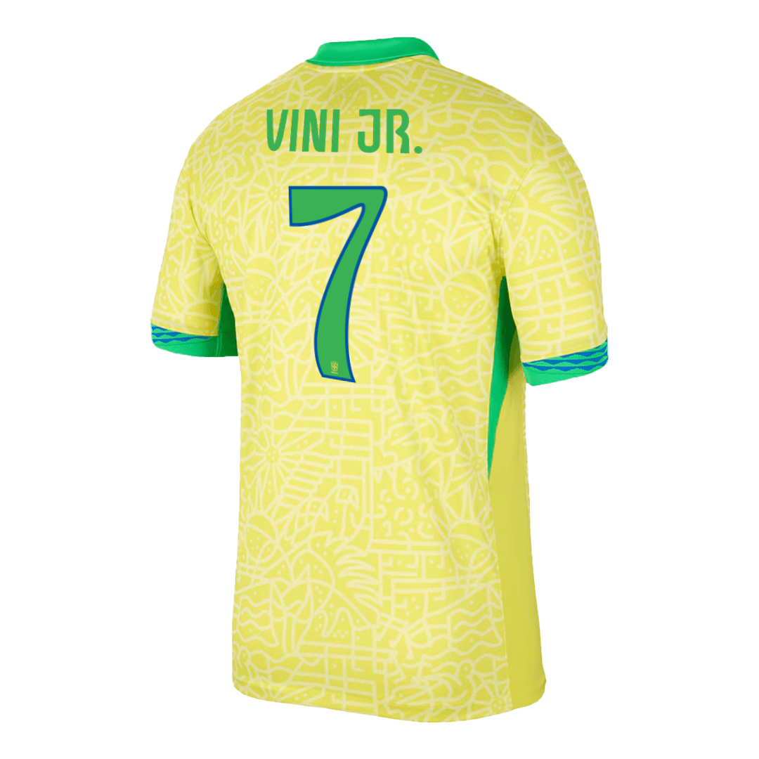 [Super Quality] Men's Brazil VINI JR. #7 Home Soccer Jersey Copa América 2024