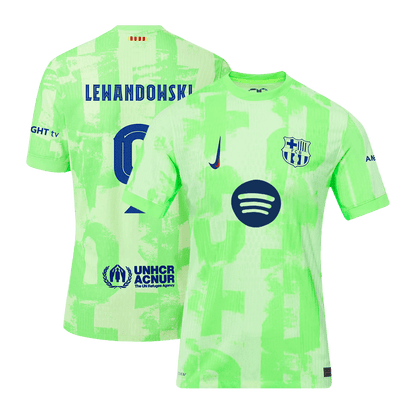 Player Version LEWANDOWSKI #9 Barcelona Third Away football Jersey 2024/25- UCL£¨Spotify Logo Without Text£© Go football World Shop