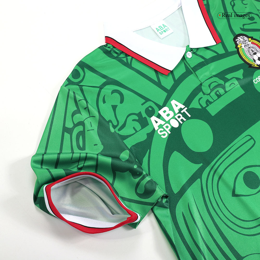 Mexico Home Retro Soccer Jersey 1998 Top Koszulki Pilka Sklep