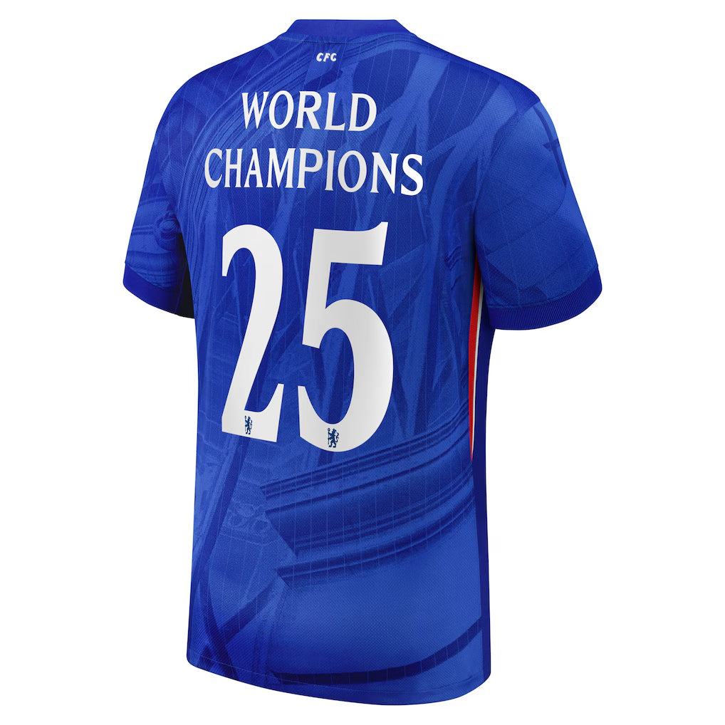 Player Version Chelsea Cup Home Soccer Jersey2025-26 with World Champions 25 printing Top Koszulki Pilka Sklep