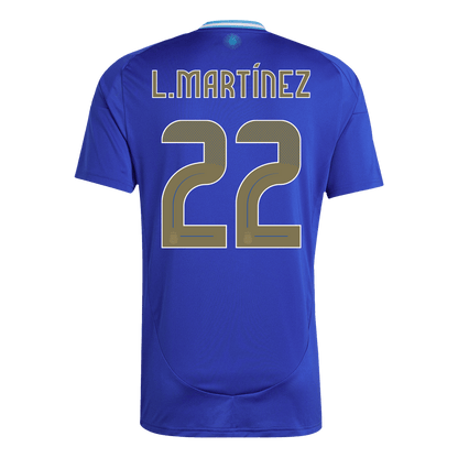 [Super Quality] Men's Argentina L.MART?NEZ #22 Away Soccer Jersey 2024