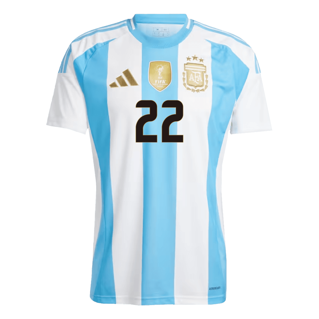 [Super Quality] Men's Argentina L.Martínez #22 Home Soccer Jersey 2024