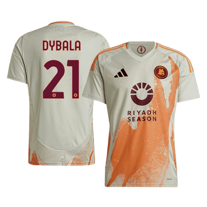 Wyjazdowa koszulka piłkarska DYBALA #21 Roma 2024/25 Top Koszulki Pilka Sklep