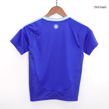 Kid's Argentina Away Jerseys Kit(Jersey+Shorts) Copa América 2024 Top Koszulki Pilka Sklep