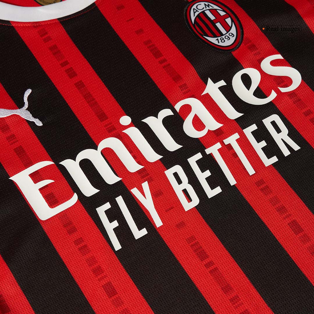 Męska koszulka piłkarska AC Milan Home z długim rękawem 2024/25