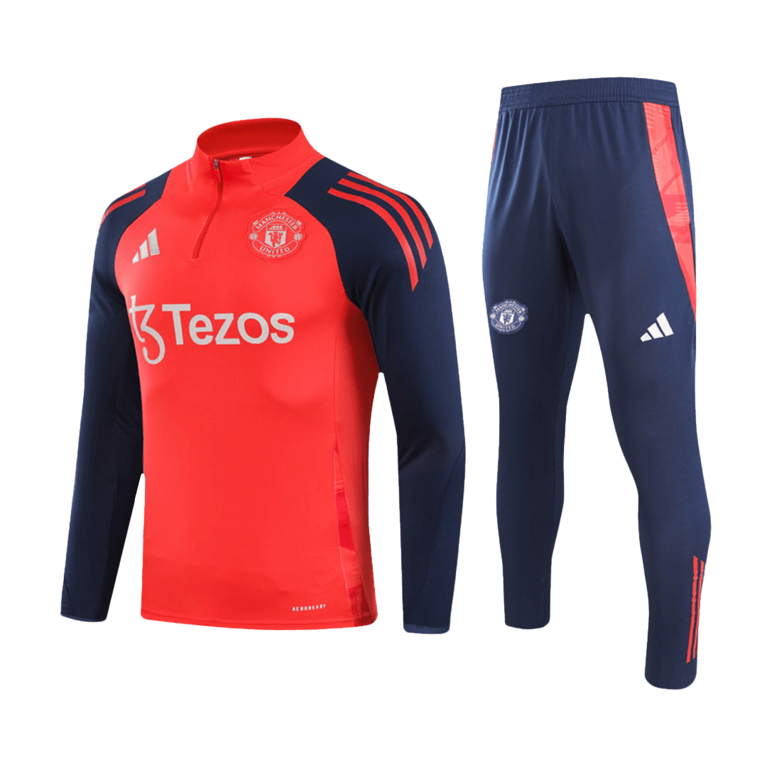 Men's Manchester United Zip-Up Set (Top + Pants) 2024/25