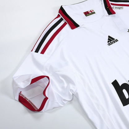 Hochwertiges AC Milan-Auswärts-Fußballtrikot für Herren im Retro-Stil 2009/10