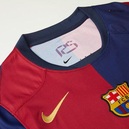 Barcelona Home 2024/25 Men's Football Shirt - 125th Anniversary (Spotify Logo Without Text)