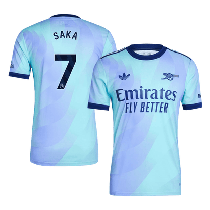 Player Version SAKA #7 Arsenal Third Away  Soccer Jersey 2024/25 Top Soccer Jerseys Store