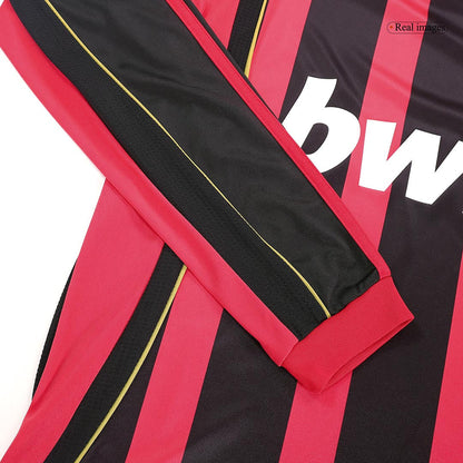 Men's Retro MALDINI #3 2006/07 AC Milan Home Long Sleeve Football Shirt