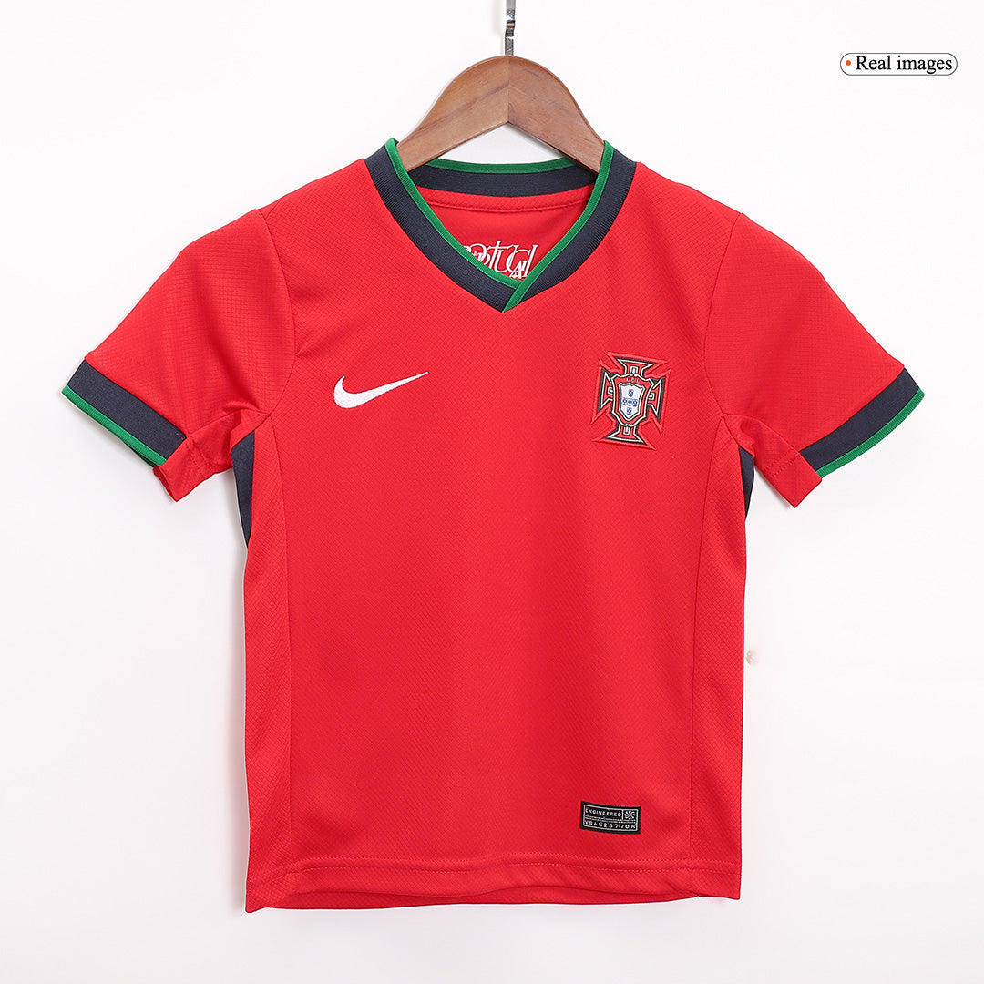 Dziecięcy zestaw koszulek domowych Portugalii (koszulka + spodenki) Euro 2024 Top Koszulki Pilka Sklep