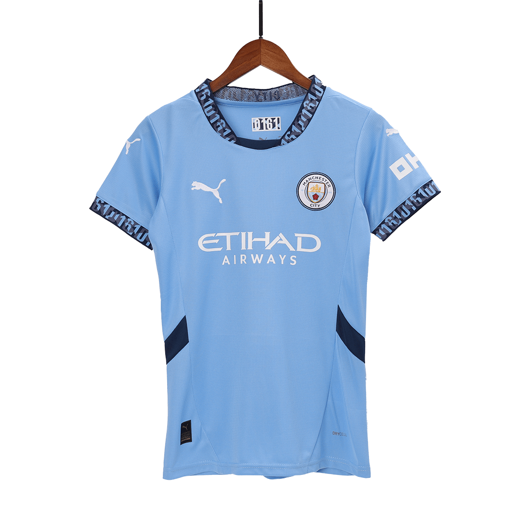 Hochwertiges Manchester City Home 2024/25 Fußballtrikot für Damen