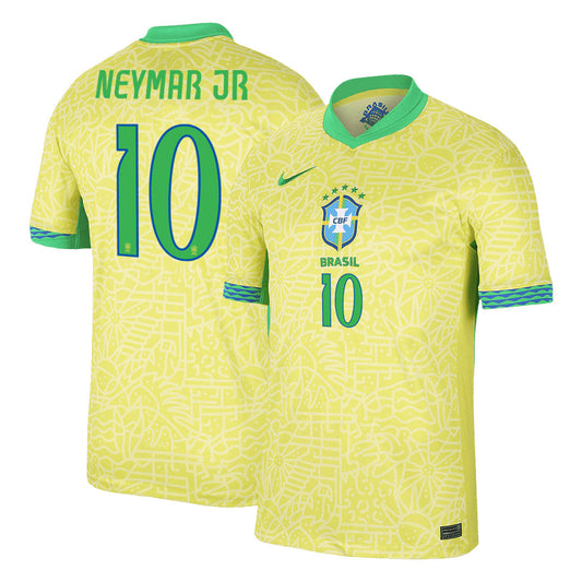 [Super Quality] Men's Brazil NEYMAR JR #10 Home Soccer Jersey 2024