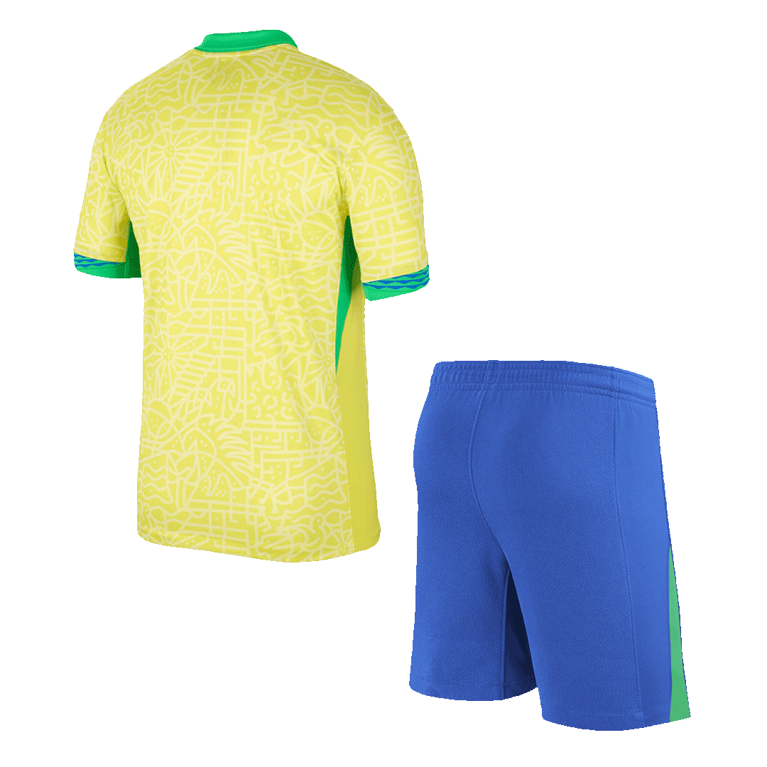 [Super Quailty] Men's Brazil Home Jersey (Jersey+Shorts) Kit Copa América 2024