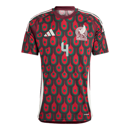 Men's Mexico E.Álvarez #4 Home Soccer Jersey Copa América 2024