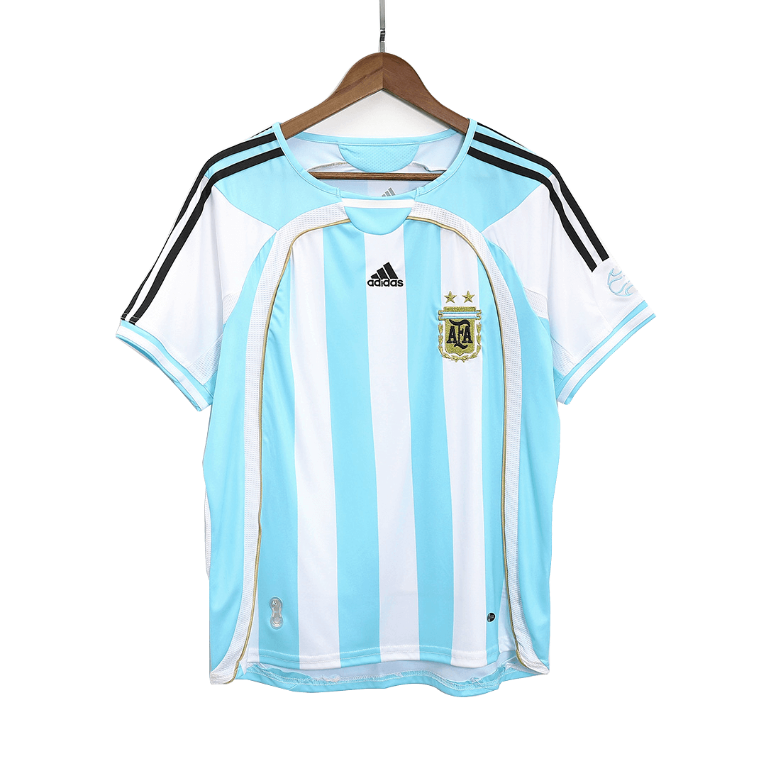 Argentina Home Retro Soccer Jersey 2006 Top Koszulki Pilka Sklep