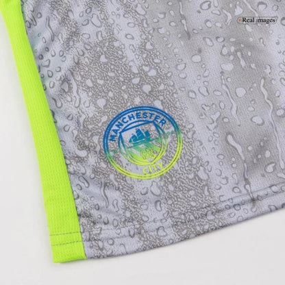 Kid's Manchester City Third Away Soccer Jersey Kit(Jersey+Shorts) 2025/26 Top Koszulki Pilka Sklep