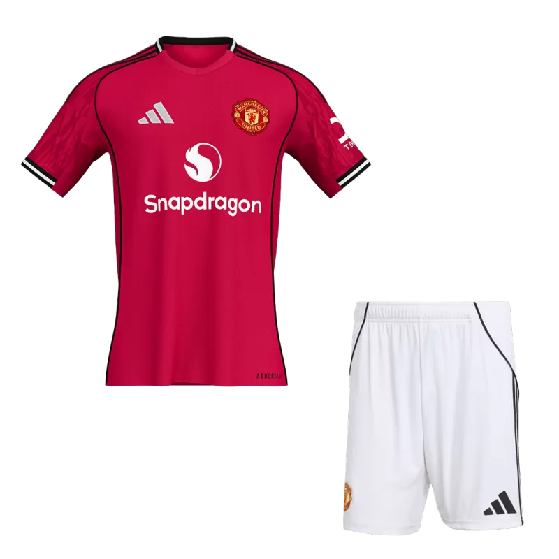 Manchester United Home Soccer Jersey Kit(Jersey+Shorts) 2025/26 Top Koszulki Pilka Sklep