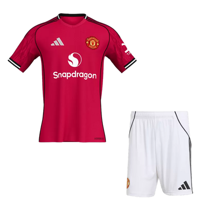 Manchester United Home Soccer Jersey Kit(Jersey+Shorts) 2025/26 Top Koszulki Pilka Sklep