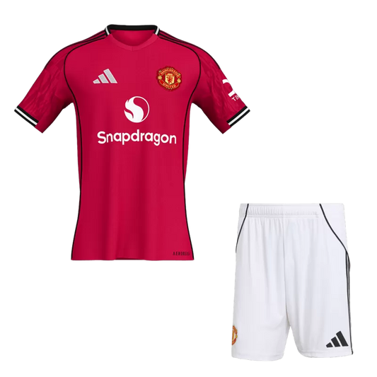 Manchester United Home Soccer Jersey Kit(Jersey+Shorts) 2025/26 Top Koszulki Pilka Sklep