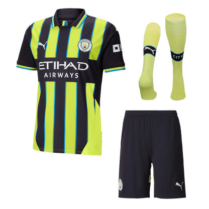 Manchester City Auswärtstrikot (Trikot + Shorts + Socken) 2024/25