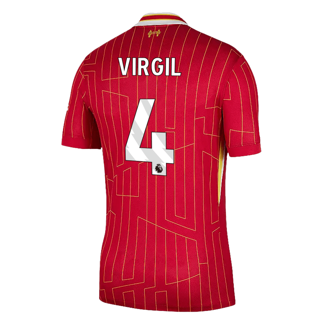 VIRGIL #4 Liverpool 2024/25 Home Football Shirt