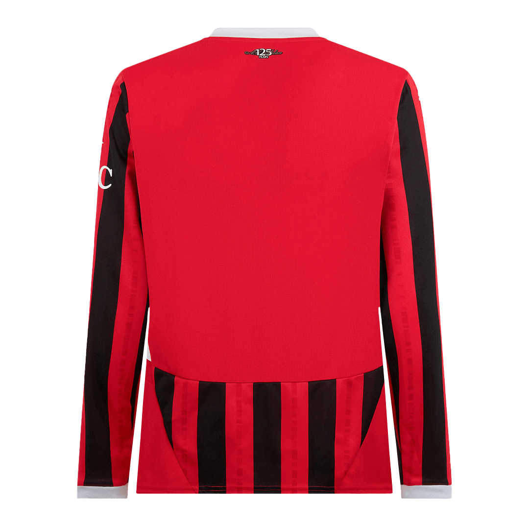 Męska koszulka piłkarska AC Milan Home z długim rękawem 2024/25