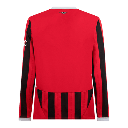 Męska koszulka piłkarska AC Milan Home z długim rękawem 2024/25